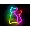 Forever light Neon LED dekorácia MAČKA viacfarebná, 3xAA/USB [RTV100440]