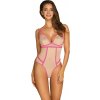 Spodné prádlo-Nudelia bodysuit pink S/M