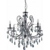 MD72709-6B ITALUX Barocco Black glamour krištáľový luster 6X40W E14 IP20