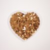 Takoy Nažehľovačka flitrové srdiečko zlaté-NS-12742