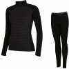 Dámsky funkčný set Zulu Merino 240 Zip Long Veľkosť: XL / Farba: čierna
