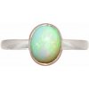 Nefertitis Opál etiópsky prsteň striebro Ag 925 R2314 - 59 mm (US 9), 2,7 g