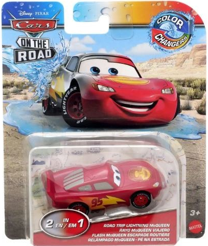 Mattel Cars autíčko měnící barvu Road trip Blesk McQueen