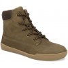 Barefoot detské zimné topánky Develab - Mid Boot Laces WR Khaki Nubuck hnede