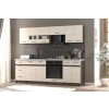 VerDesign, LOVENA kuchynská linka 240, dub ristretto/kameň LTD,sklo