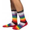 Ponožky Addicted AD1252 Inclusive Rainbow Socks L/XL, dúhové bavlnené ponožky