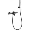 Imex BTD038-4BGM LINE temostatická vaňová batéria + sprchový set black gun metal
