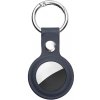 Techsuit – Secure Leather Holder (SLH1) kožené puzdro pre Apple AirTag, s kovovým krúžkom – modré KF2317299