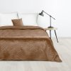 DESIGN 91 Prehoz LUIZ 170x210 cm zamatový prešívaný so vzorom palmových listov-HF-405326