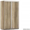 Drevona, Skriňa REA TULSA 120/200, dub canyon (REA TULSA 120/200, 2-dverová skriňa s posúvnymi dverami 120cm)