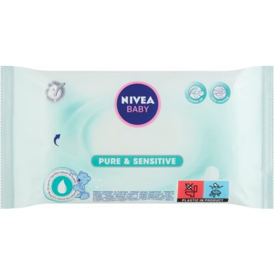 NIVEA Baby Čistiace obrúsky Pure & Sensitive 63 ks