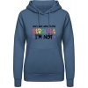AWDis Hoodie Mikina - Nápis - Let's get one thing Straight - Letecká modrá - XS - Dámske