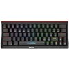 Marvo HECATE 61WR, klávesnice US, herní, Tri-mode, černá, mechanická, Rainbow podsvícení, červené spínače