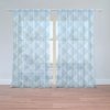 Sablio Záclony Modré obrátené pyramídy: 2ks 150x250cm