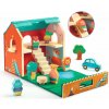 Djeco Drevený domček so zvieratkami SoftiHouse