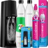 SodaStream Sada saturátor Terra ČIERNA + 3x Koncentrát na vodu 400 ml