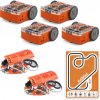 Sada Edison pre dvoch: 4x výučbový robot Edison V2.0 + 2x sada pre tvorcov robota + EdMat