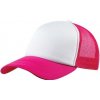 Baseballová čiapka TRUCKER so sieťkou , Black/Black Farba: neon pink/white