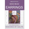 Brick Stitch Seed Bead Earrings. Coloring Book 2