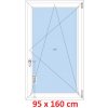 Soft Plastové okno 95x160 cm, otváravé a sklopné