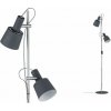 PAULMANN Stojací lampa Neordic Haldar šedá / chrom matný 79690