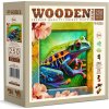 WOODEN CITY Dřevěné puzzle Barevná žabka 250 dílků