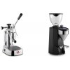 La Pavoni Europiccola Lusso + Rocket Espresso SUPER FAUSTO, black
