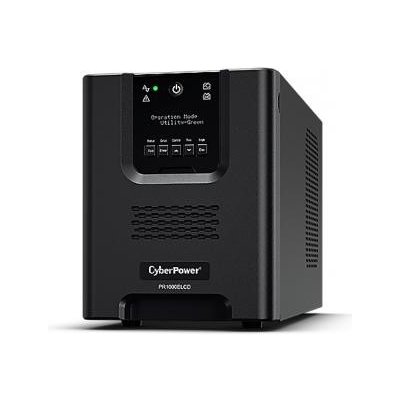 CyberPower Professional Tower 1500 (PR1500ELCD) Výkon: 1500 VA (1350 W) / Čistý sínusový priebeh / 8x výstup (8x zálohované) / C13 / LCD panel / USB / RS232 / EPO / / Softvér: PowerPanel® Business Edi