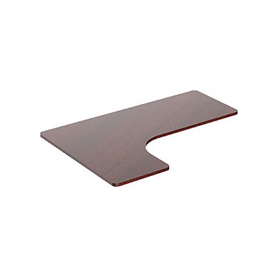 Powerton WPTT160L-N rohová orech 160x110-60x2.5 cm laminovaná drevotrieska
