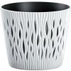 Prosperplast Kvetináč s vložkou SANDY Round 190, 158x138 mm, bielý