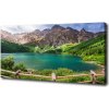 Moderný fotoobraz canvas na ráme Morské oko Tatry 100x50 cm