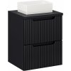 Súprava skrinka Comad Nova Black NOVA BLACK D2 82-50-2S, umývadlo Comad Gaja UN-GAJA35-SW 78570A(35), NOVA BLACK B 89-50