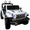 R-Sport Elektrická autíčko Jeep X4 4x4 vstup USB MP3 kožené sedlo diaľkový ovládač 2.4 GHz funkcia hojdania Biela (Elektrická autíčko Jeep X4 4x4 Biela, vstup USB,MP3, kožené sedlo, diaľkový ovládač 2