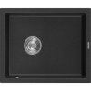 Mexen Pedro - drez granitový 56,0x46,0cm, 1-komorový, čierna-strieborná, 6508561000-73
