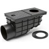 CHUDĚJ 325G - KV 110 B ST Kanalizačná vpusť bočná STANDARD D 110, čierna, lapač strešných naplavenín
