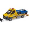 Bruder Mercedes Benz Sprinter - odťah + športové auto