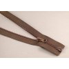 Deliteľný kostený zips - dĺžka (30 - 95 cm) - rôzne farby 40 cm Čokoládová svetlá hnedá_CEZ