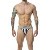 Mob - classic stripe white jock size s