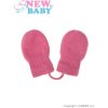 NEW BABY Detské zimné rukavičky ružové acryl/elastan 56 (0-3m)