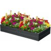 Prosperplast Vyvýšený záhon WOODY 149x75,6x25cm, antracitová IBWR-S433