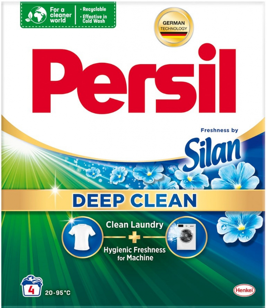 Persil Deep Clean Freshness by Silan prací prášok na bielu a farebnú bielizeň 4 PD 260 g