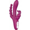 Sex HD Joker Rechargeable Waterproof Triple-Prong Vibrator Red