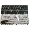 DeTech Klávesnica pre notebooky HP EliteBook 745, so strieborným rámom, OEM
