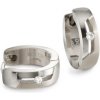 Boccia Titanium Titánové náušnice s diamantom 05045-03