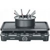 SEVERIN RG 2347 fondue, raclette elektrický gril, čierny, 1400 W