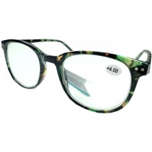 Berkeley Čítacie dioptrické okuliare plast murované zelenohnedé MC2198