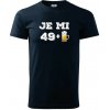 Je mi 50 pivo - Klasické pánske tričko vyššej gramáže - 2XL ( Tmavomodrá (veľmi tmavá - skoro čierna) )