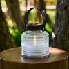 Sirius LED solarna lampa Aston Jar, výška 16 cm, čierna/hnedá, IP44 - 38268