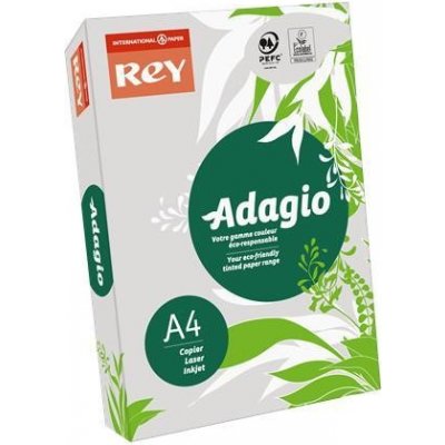 Kopírovací papier farebný A4 80 g Rey Adagio pastelovo sivá