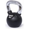 TRINFIT Kettlebell kov / guma s chrom madlem PREMIUM 6 kg